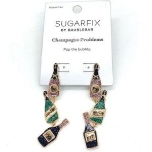 SUGARFIX by BaubleBar 'Champagne Problems' Statement Earrings new with tags